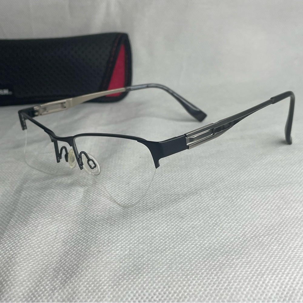 Charmant Eyeglasses Frames Only CH12325 BK1 Excellence Titan Comfort 52++-17-140